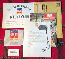 Vintage GI Joe - G.I. Joe - CLUB WELCOME KIT - w/ EXCLUSIVE DOG TAG - RARE!