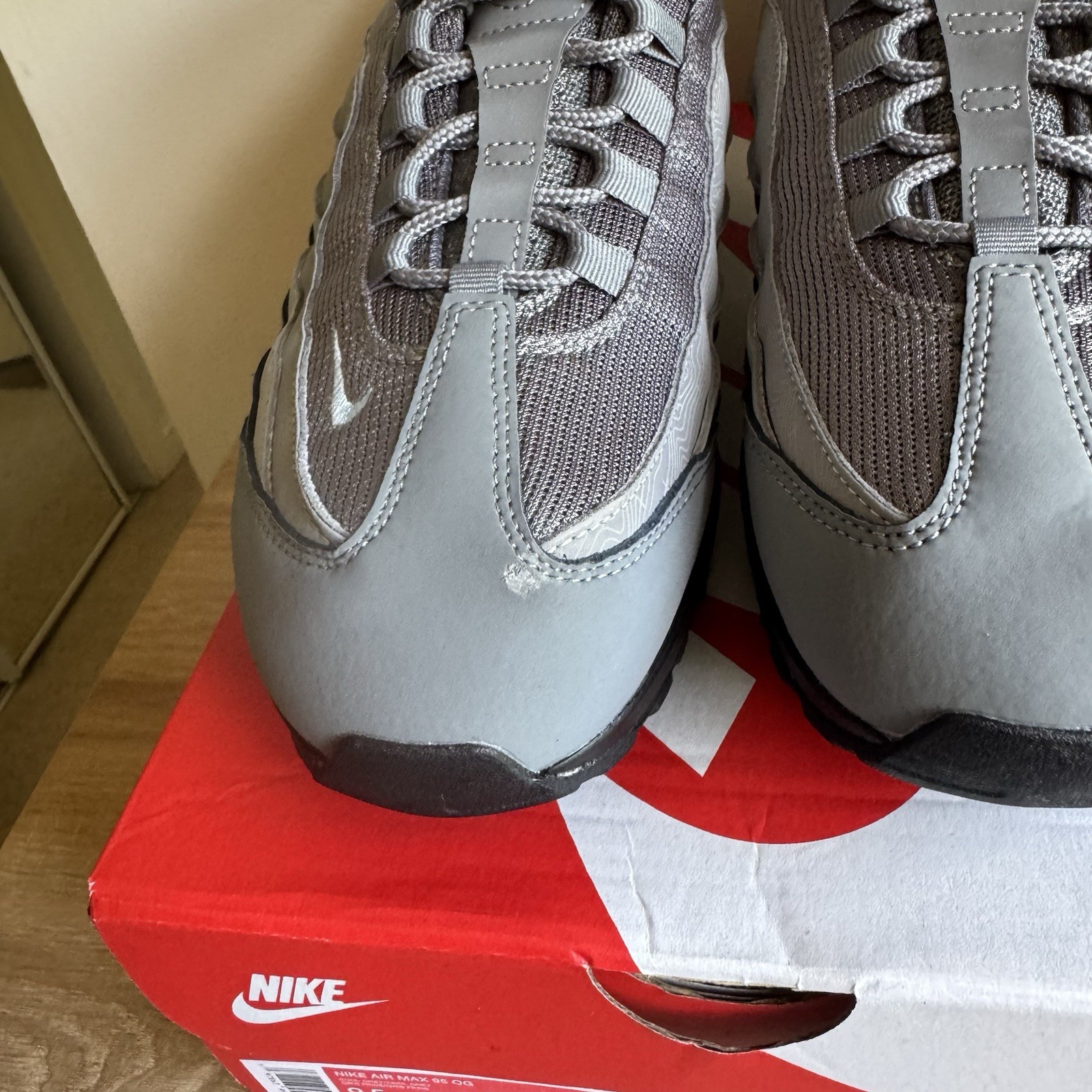 NIKE AIR MAX 95 OG COOL GREY, UK 8.5, RRP£175, IB7682-001, NEW. image 5