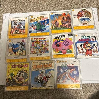 Nintendo Famicom Disk System 11 Disks Lot Set Bundle Vintage Video Game Japan