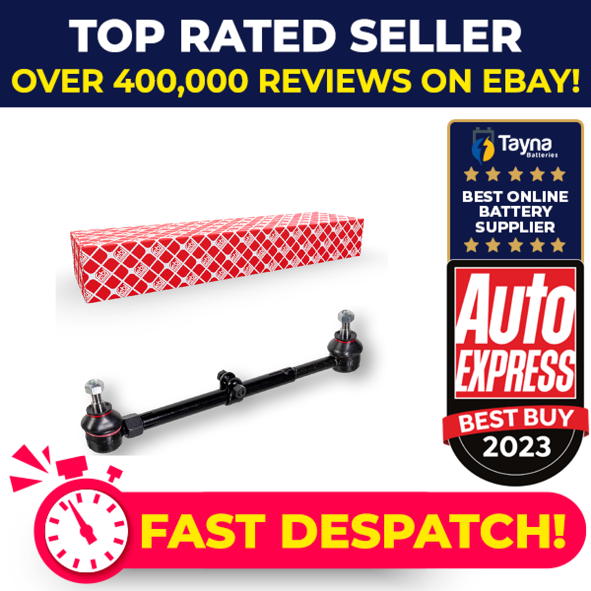 Steering Rod Assembly fits MERCEDES E250 S124, W124 2.5D 93 to 96 A1243300803