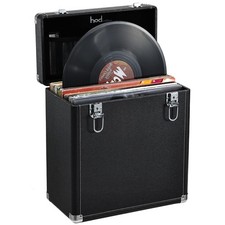 Hododou Vinyl Record Storage Box with Lock Record Organizer Storage for 30 S...