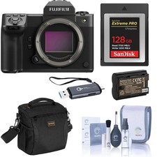 Fujifilm GFX 100 II Medium Format Mirrorless Camera, Bundle with 128GB Type-B Me