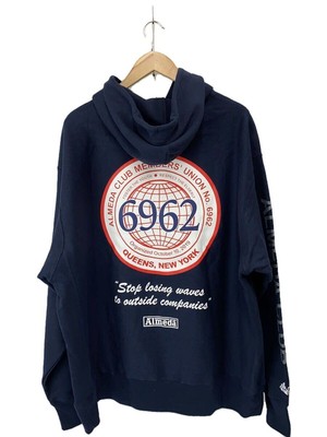 THE ALMEDA CLUB HOODIE XXL COTTON NAVY 24FW AN HONEST LIVING