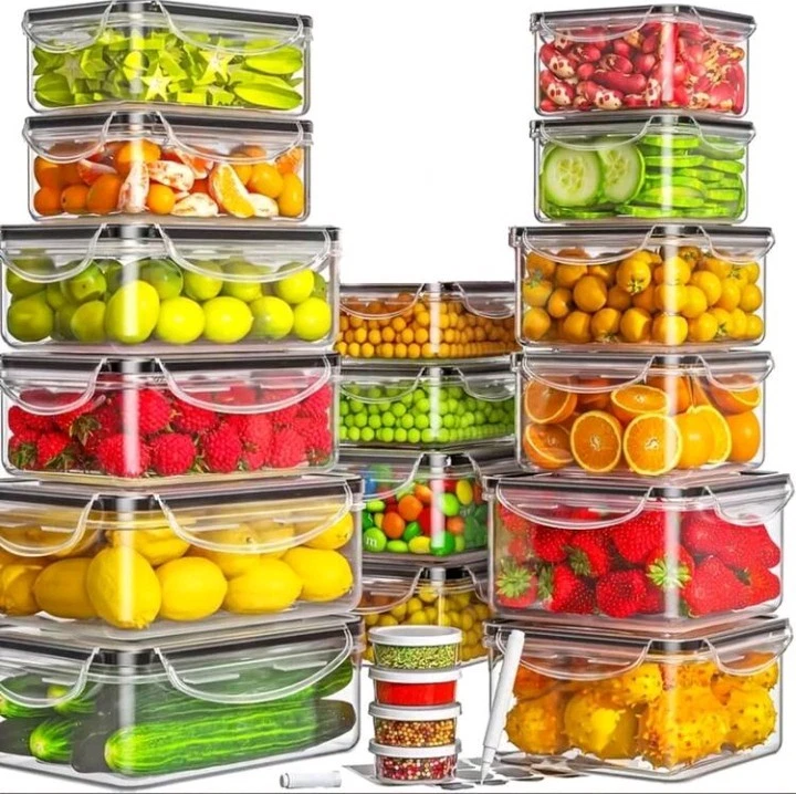 Fresh GHQ 40pc Airtight Food Storage Set Leakproof Stackable Microwave Safe