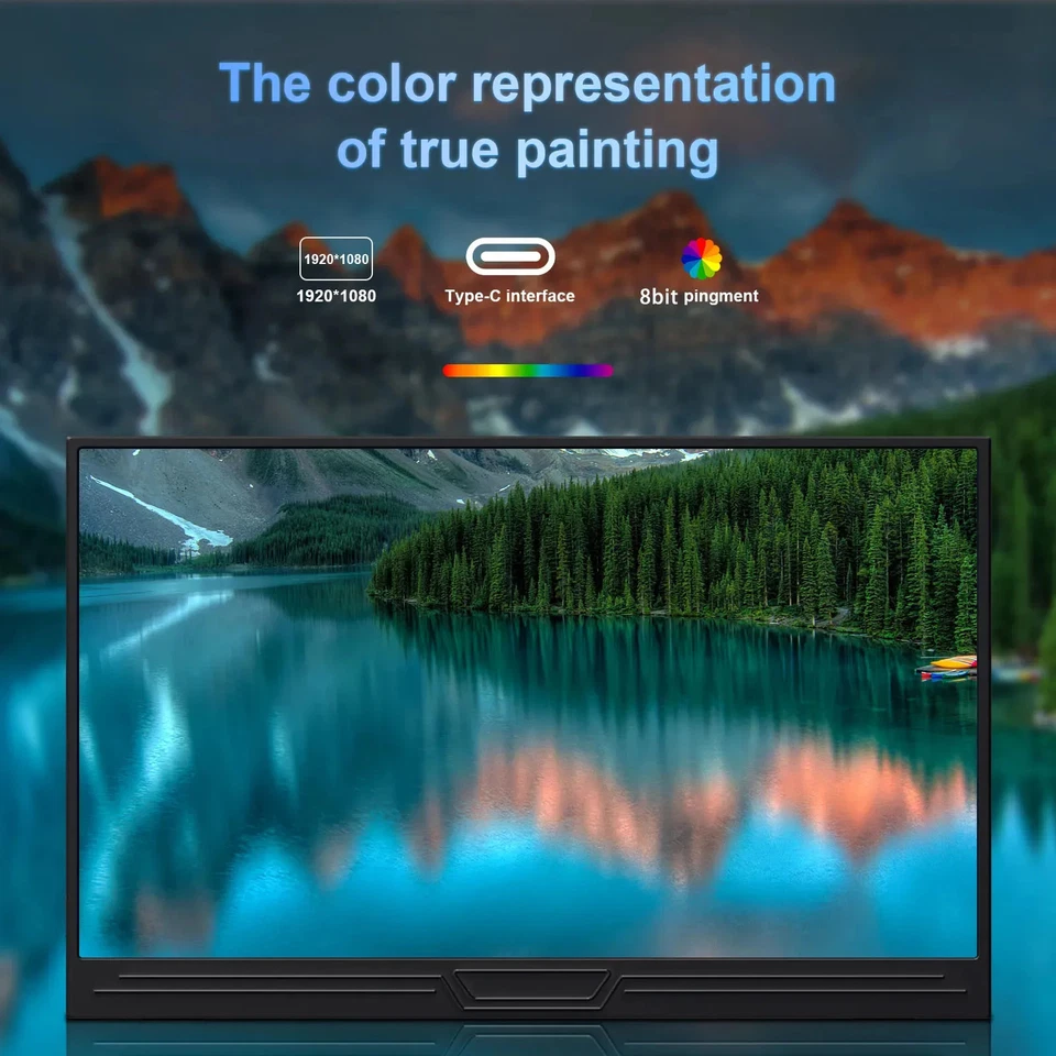15.6" Portable Gaming Monitor | 1080P Extended Display for Laptop/Phone/Switch/P - Image 3 of 4