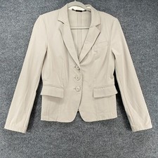 NVSCO Blazer Jacket Womens M Gray Button Up Ladies Academia Prep Office Classic