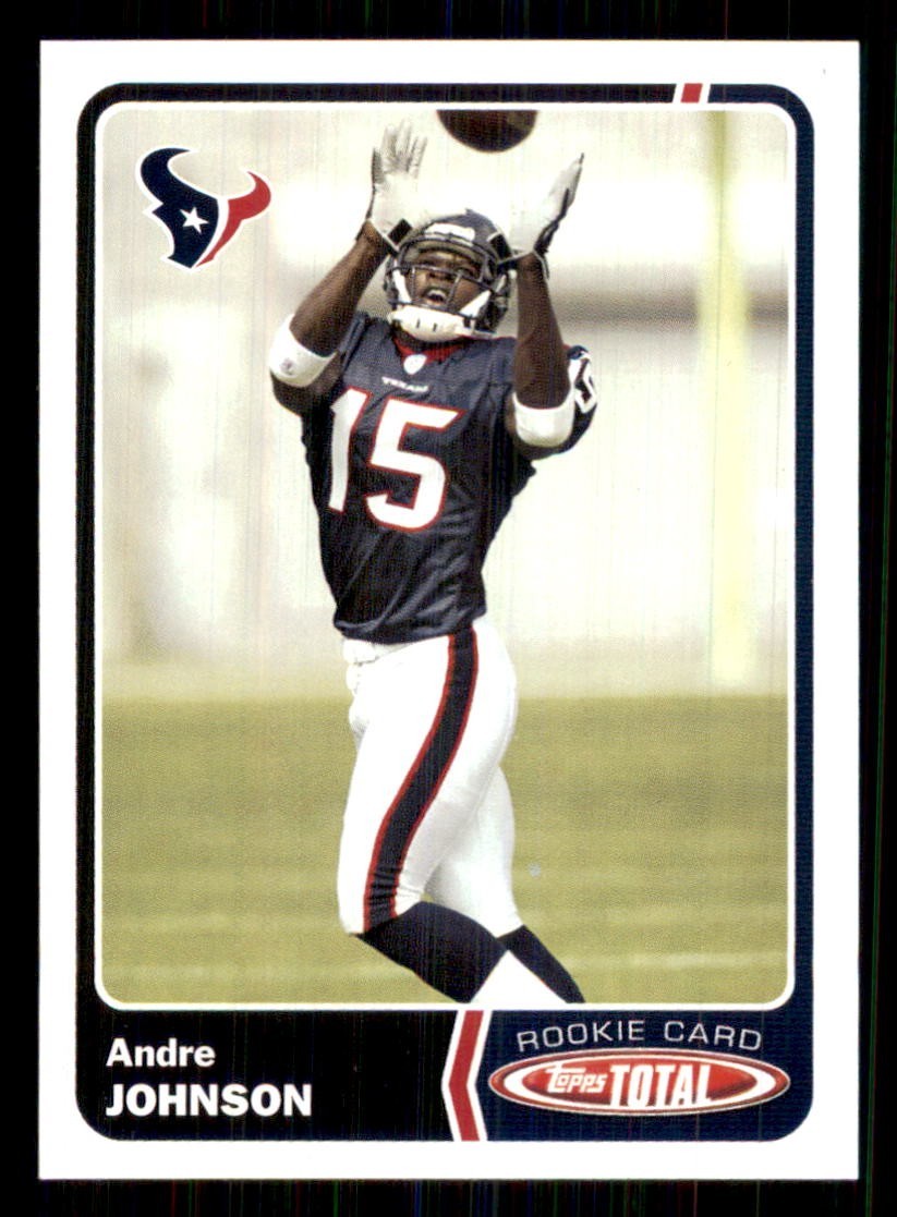 2003 Topps Total #460 Andre Johnson Rookie RC Houston Texans