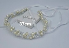 Braut Haarschmuck Strass Haarreif Silber weiß für Hochzeit und Festlichkeiten