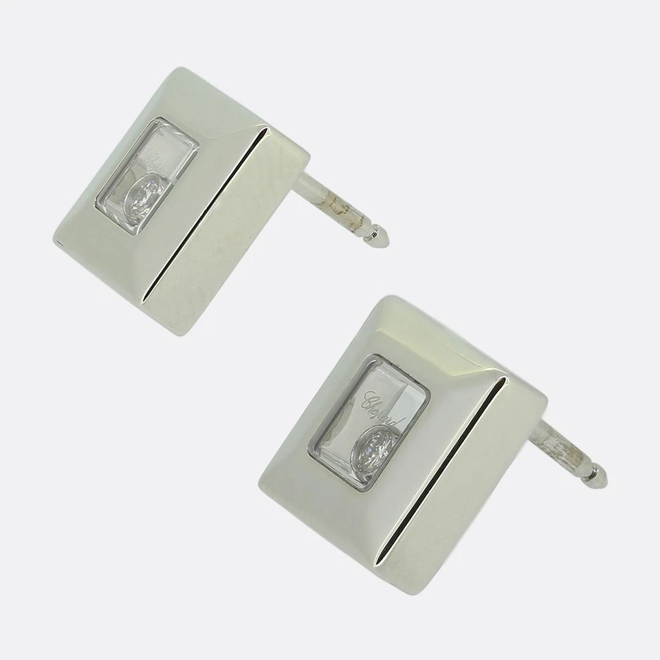 Pendientes cuadrados Chopard Happy Diamonds Foto 2 de 4