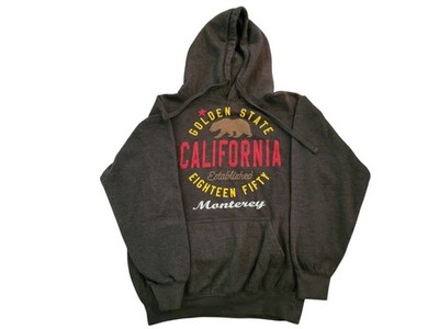 A.V.S California Bear Graphic Hoodie Sweatshirt M Cotton & Polyester Blend