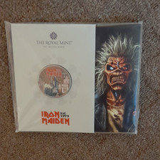 Royal Mint 2025 Iron Maiden £5 colour coin sealed