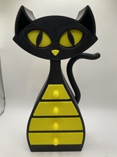 Atomic cat drawer jewelry  box with 6 drawers.3D printed ,size 21cm tall.