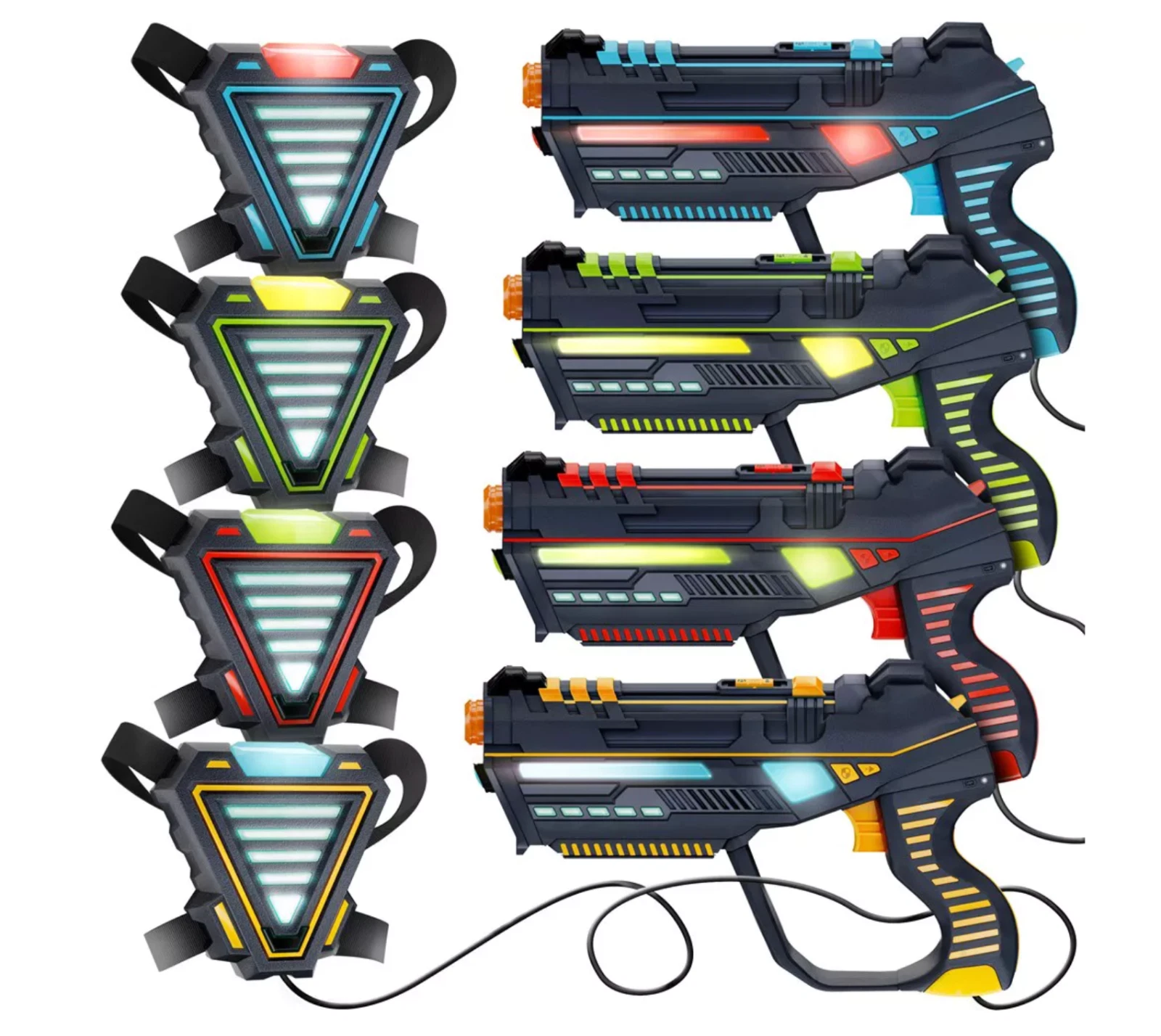 Squad Hero laser tag set contents view