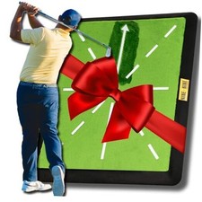 Golf Hitting Mat and Swing Trainer - Premium Swing Training Mat for Path