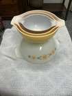 Vtg Pyrex Town & Country Cinderella Nesting Bowls Set 441 442 443 444