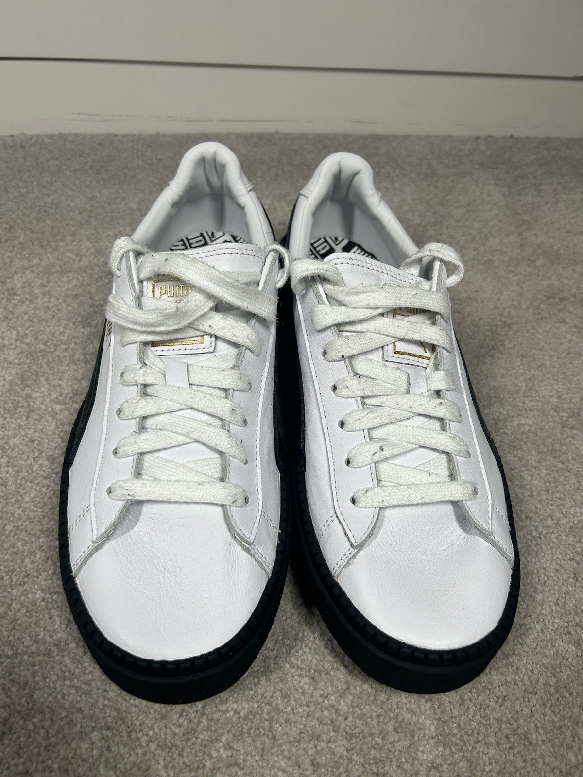 SAOLA Scarpe da ginnastica donna Puma Basket Trace platform suola grossa taglia UK 8 immacolate