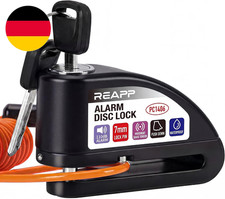 Bremsscheibenschloss Mit 110-Db-Alarm, Hochsicheres Motorradschloss