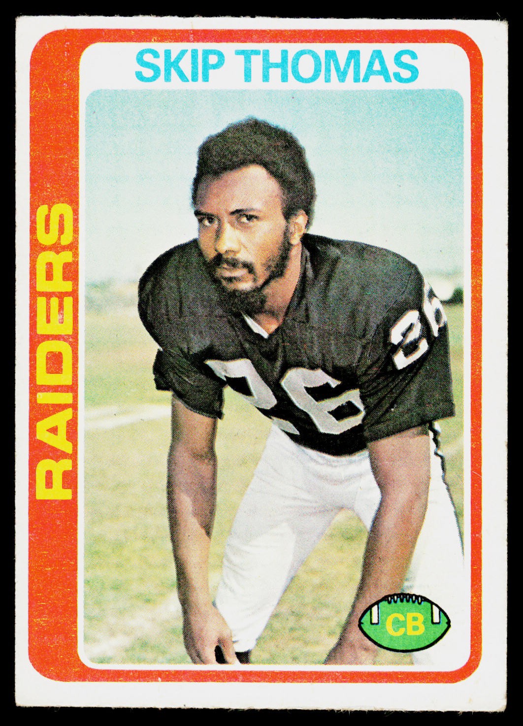Skip Thomas, 1978 Topps, #8, Oakland Raiders, RC