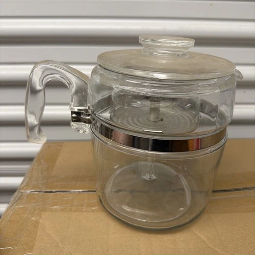 Pyrex Vintage Flameware 9 Cup Coffee Percolator 7759 Complete Please Read.
