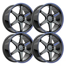 Set-4 Spec-1 Spt-33 17x8 5x114.35x4.5 38mm Black Blue Wheels Rims 17 Inch Set-4 Spec-1 Spt-33 17x8 5x114.35x4.5 38mm Black Blue Wheels Rims 17 Inch
