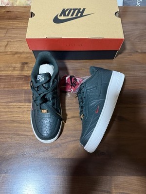 Kith for Nike GS Air Force 1 Big Kids (Men s Sz) 6.5/Women s Sz 8  Black Spruce 
