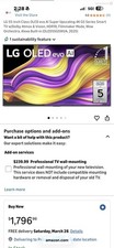 LG 55 inch OLED evo G5 4K UHD Smart TV  Wall Mount   2025 Model   OLED55G5WUA