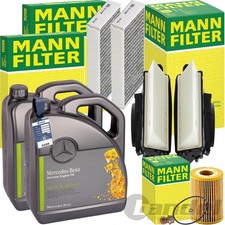 MANN INSPEKTIONSPAKET passend f&uuml;r MERCEDES W164 251 280-350CDI+ORIGINAL 5W-30 &Ouml;L