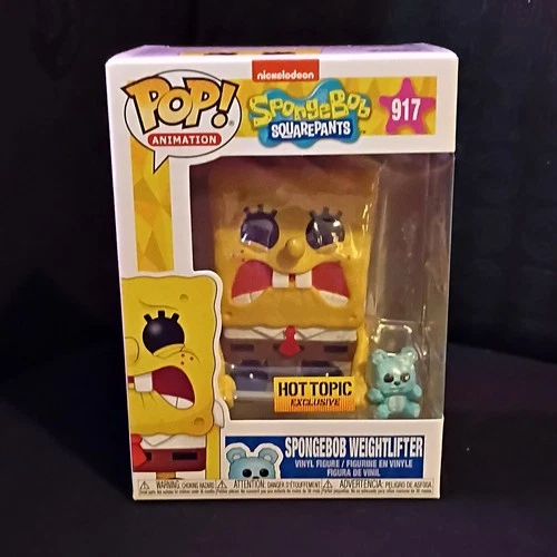 Funko SpongeBob Weightlifter Pop! Animation 917 Hot Topic Exclusive Vinyl Figure