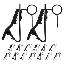 15 Pcs Universal Microphone Clamp Lavalier Clip Replacement Lapel