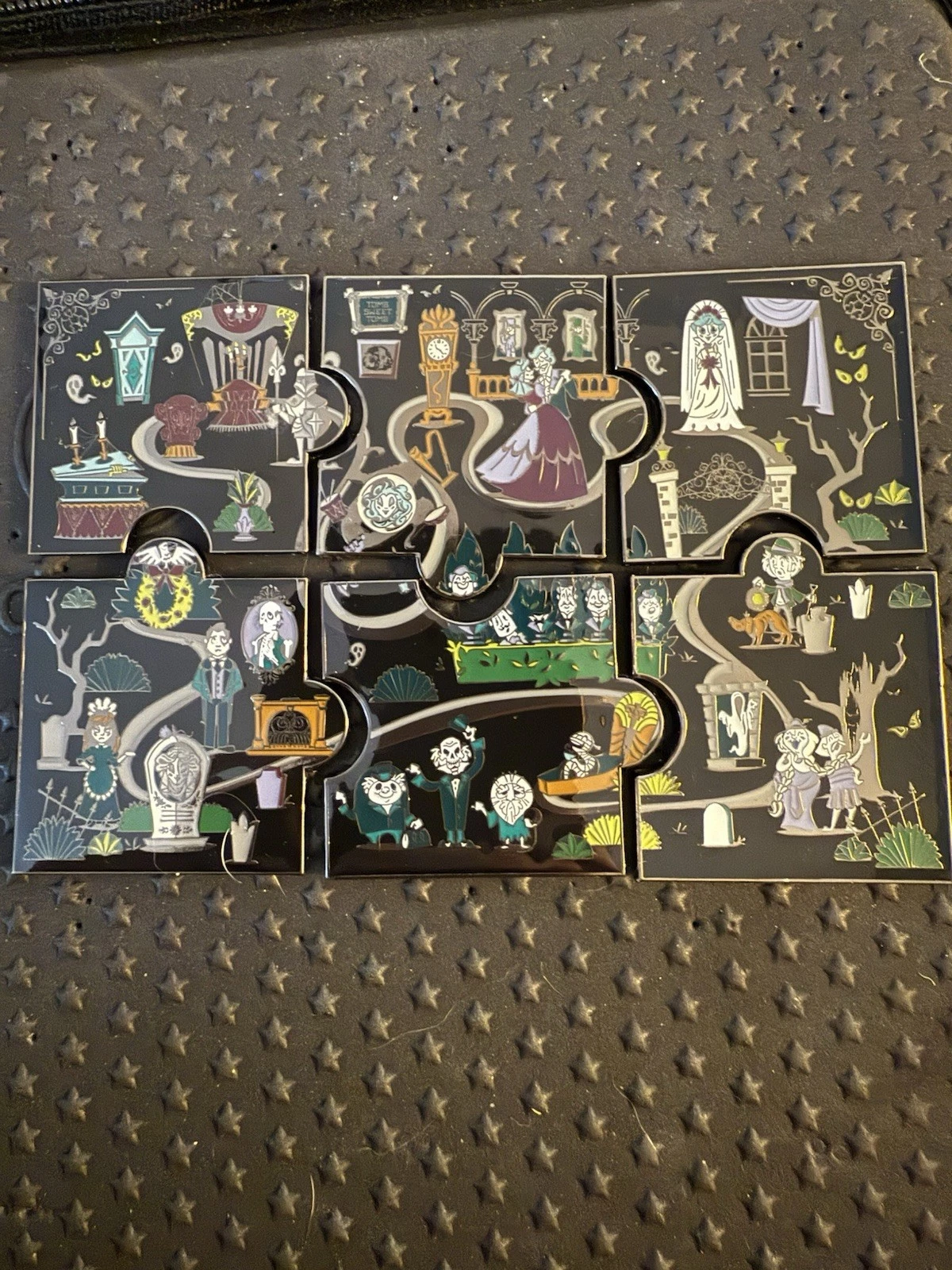 Loungefly Disney the Haunted Mansion Puzzle Blind Box Enamel Pin Full Set of 6