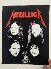 Metallica Thrash Metal Band Xlarge Back Patch: Sew On, Screen Printed, 15 X 12