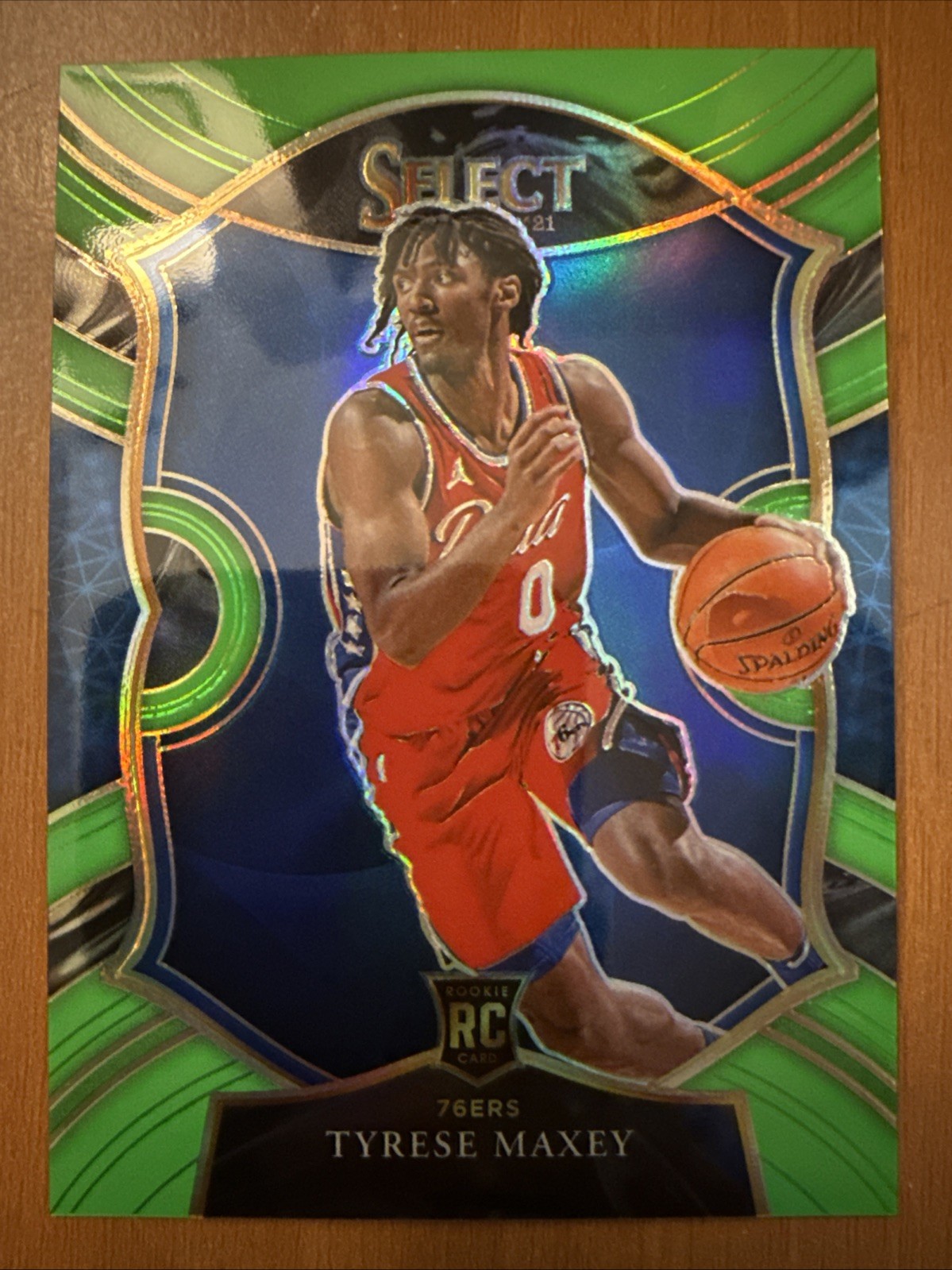 2020-21 Panini Select - Concourse Tyrese Maxey #81 Green Prizm 58/75 (RC)!!