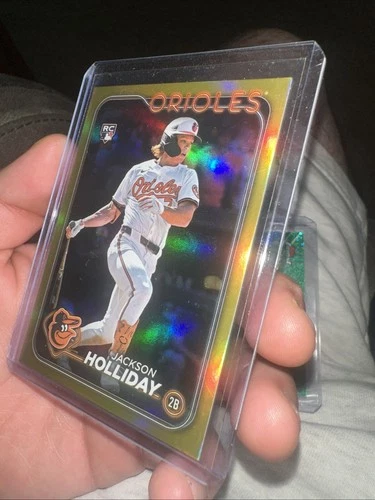 2024 Topps Update Series - Jackson Holliday #US50 Gold Rainbow Foil (RC)
