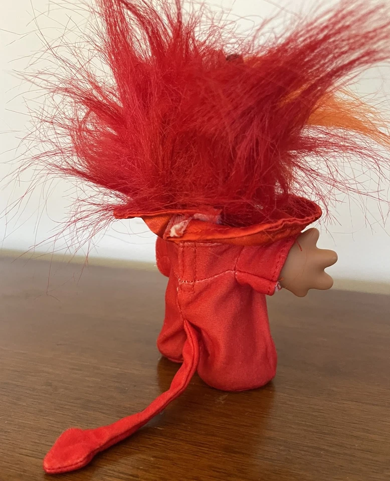 2006 DAM The Original Good Luck Troll Doll Halloween 5" DEVIL costume - Image 4 of 4