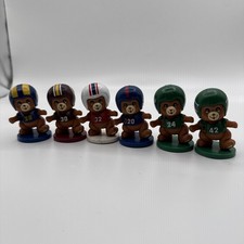 Vintage 1980s RUSS New York Jets NFL Football Teddy Bear Ink Stamper Figures Lot