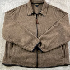 Vintage Woolrich Jacket Mens XL Brown 100% Wool Base Layer Outdoor Winter