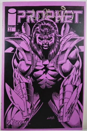 🟣 DAN PANOSIAN SIGNED PROPHET #1 PREVIEW PURPLE ASHCAN IMAGE 1993 ROB LIEFELD