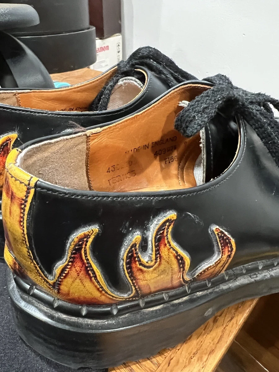Dr martens shop with flames