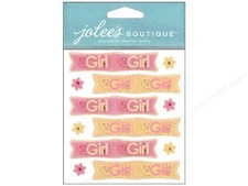 Jolee's Boutique Stickers - Baby Girl Banner  #1392 NEW RELEASE!!!
