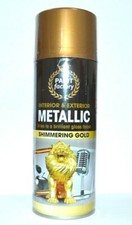 Rose,Champagne,Shimmering Gold Spray Paint Multi Purpose Gloss Metallic 400 ml