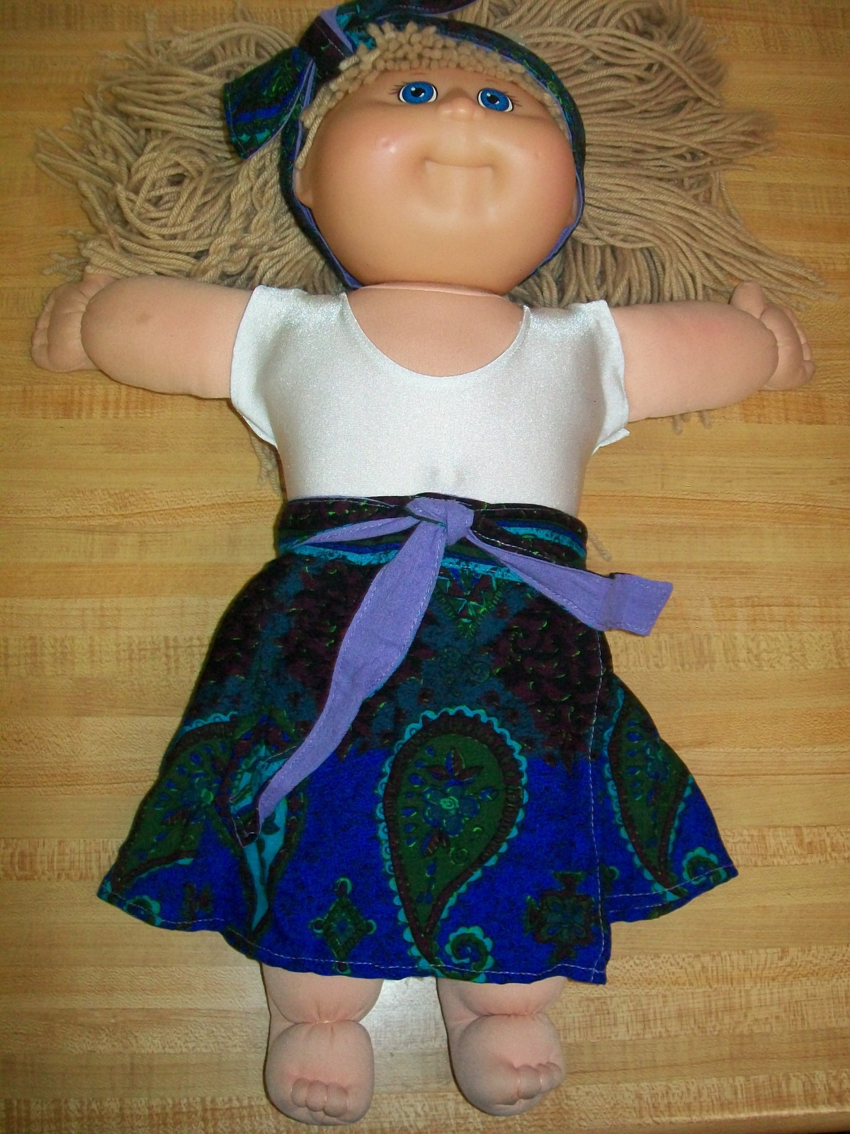 AFRICAN LAPA LAPA DANCE SKIRT+HEADWRAP+LEOTARD SET for 20" CPK Cabbage