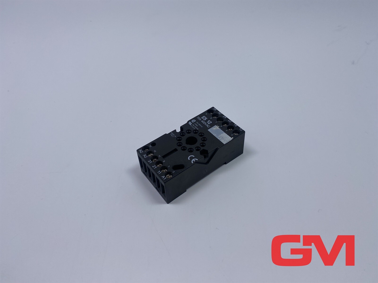 Relpol Socket Base 5209 Socket ES12 10 A 400V AC Relay Base Socket Black