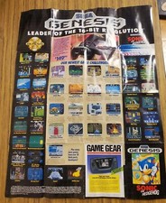 sega genesis leader of the 16 bit revolution advertisement poster 1991