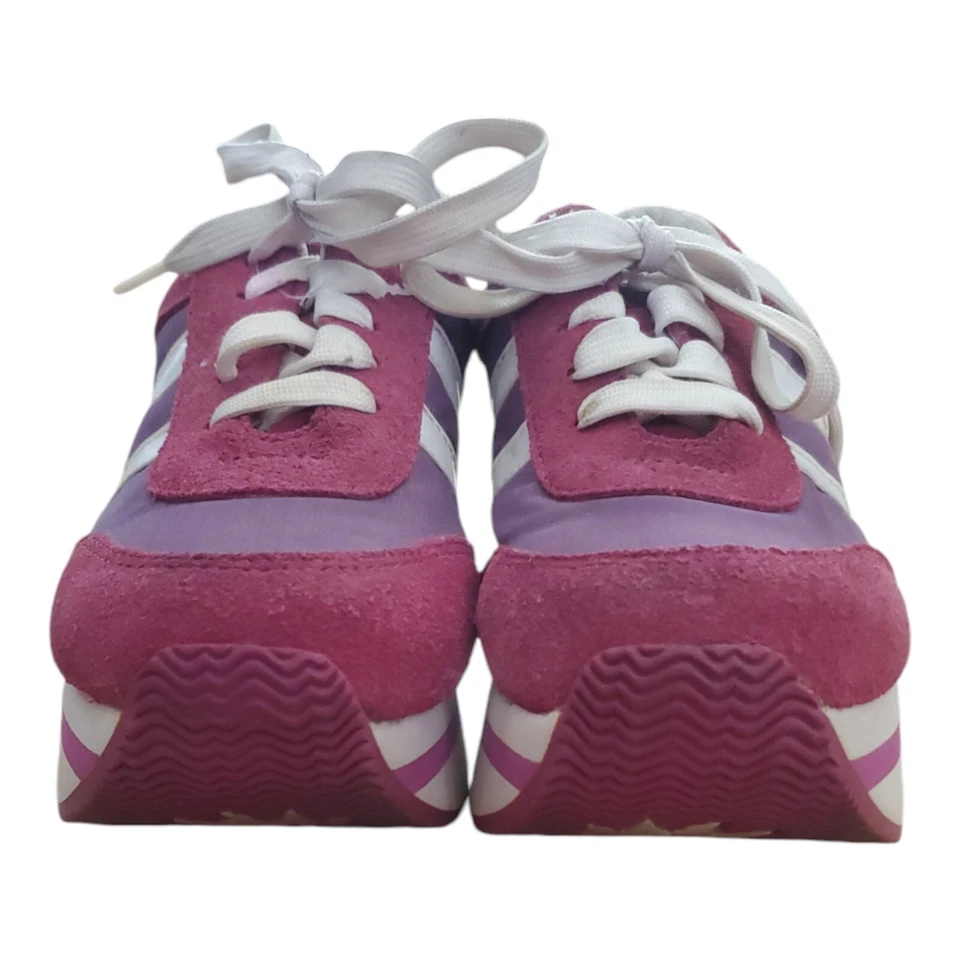 Zapatillas Deportivas De Colección Low East Side Años 90 Plataforma Gamuza Zapatos Rosa 5.5 Gruesas Atléticas Foto 3 de 4