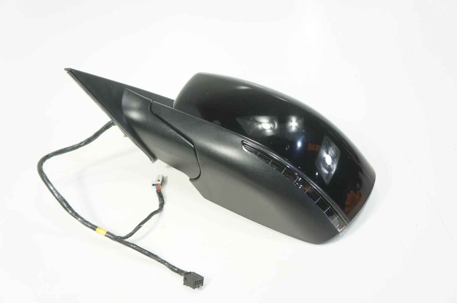 14-17 Maserati Ghibli Front Left Driver Side Door View Mirror Heated Dim BLACK