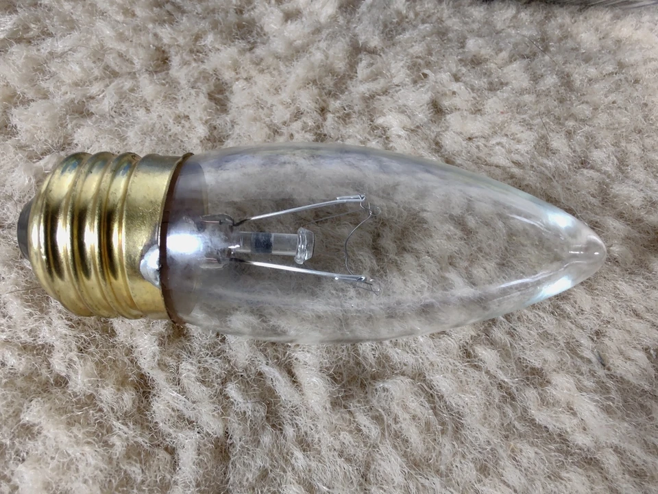 Chandelier 40W 130V 40ECT Clear Torpedo Standard Base Bulb 1500 avg hrs Bulbrite - Image 4 of 4