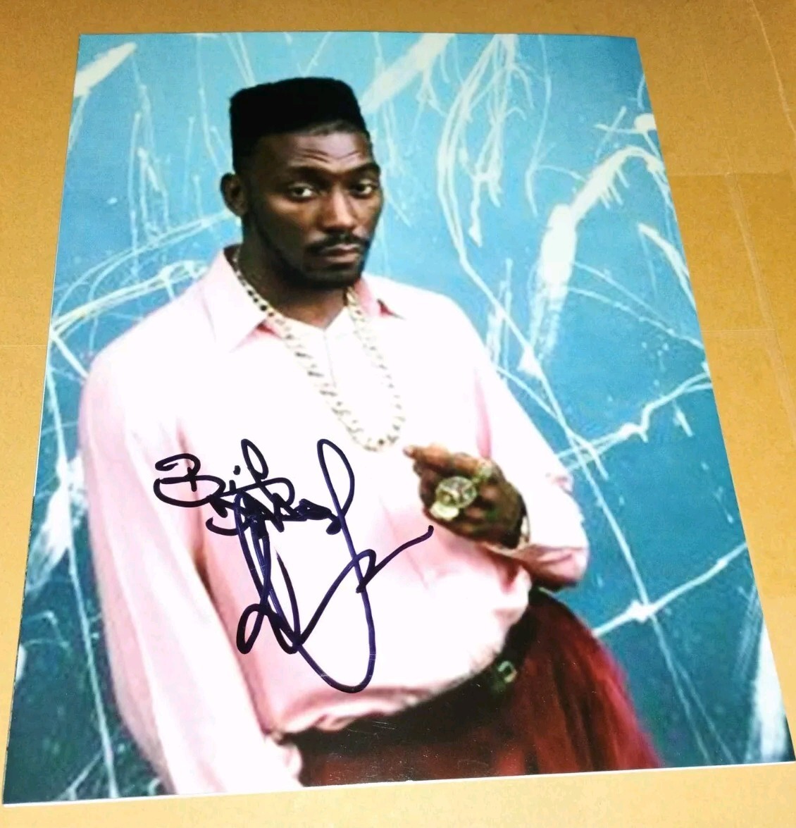 BIG DADDY KANE SIGNED AUTOGRAPHED ICONIC RAP STAR LEGEND PIONEER