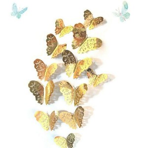 Download 12x 3d Butterfly Wall Stickers Door Window Butterflies Decals Home Decor Modern Ebay