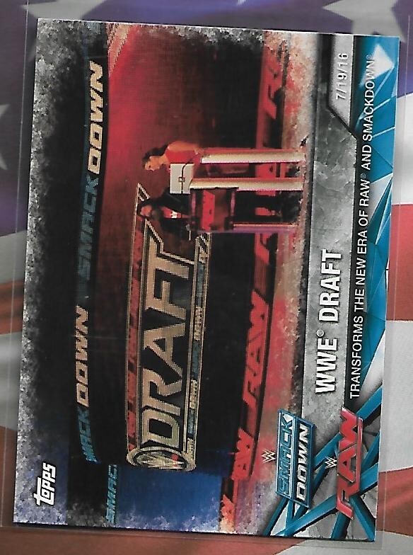 2017 Topps WWE Road to Wrestlemania  WWE Draft