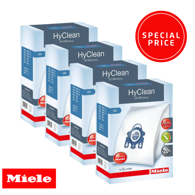 Original Miele Genuine GN HyClean 3d Efficiency Vacuum Bags Filters for